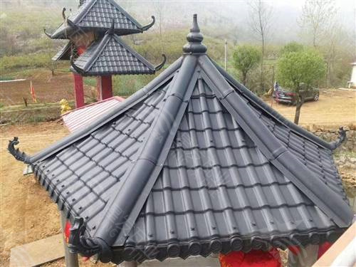 彩色仿古一體瓦墻頭瓦 古建圍墻瓦中式門(mén)頭琉璃瓦 asa合成樹(shù)脂瓦廠家生產(chǎn)銷售